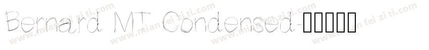 Bernard MT Condensed字体转换